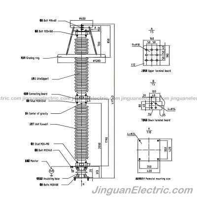 276kV-324kV站用级SM瓷外壳避雷器