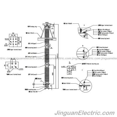 420kV-468kV站用级SH瓷外壳避雷器